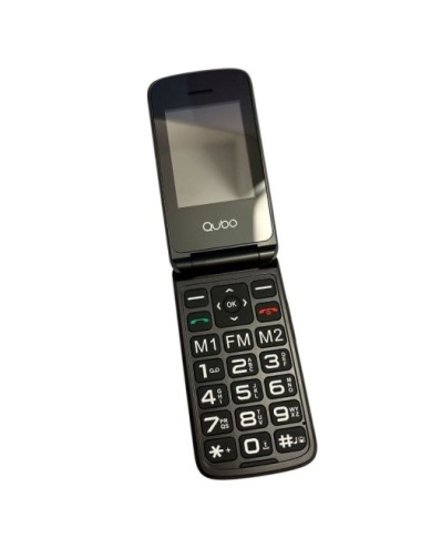 Teléfono Móvil Qubo X-247 4G para Personas Mayores/ Negro