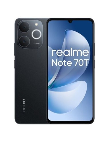 Smartphone Realme Note 70T 4GB/ 256GB/ 6.74'/ Negro Obsidiana