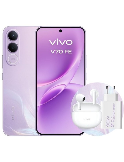 Smartphone Vivo V70 FE 8GB/ 256GB/ 6.83'/ 5G/ Púrpura/ Incluye Cargador + Auriculares
