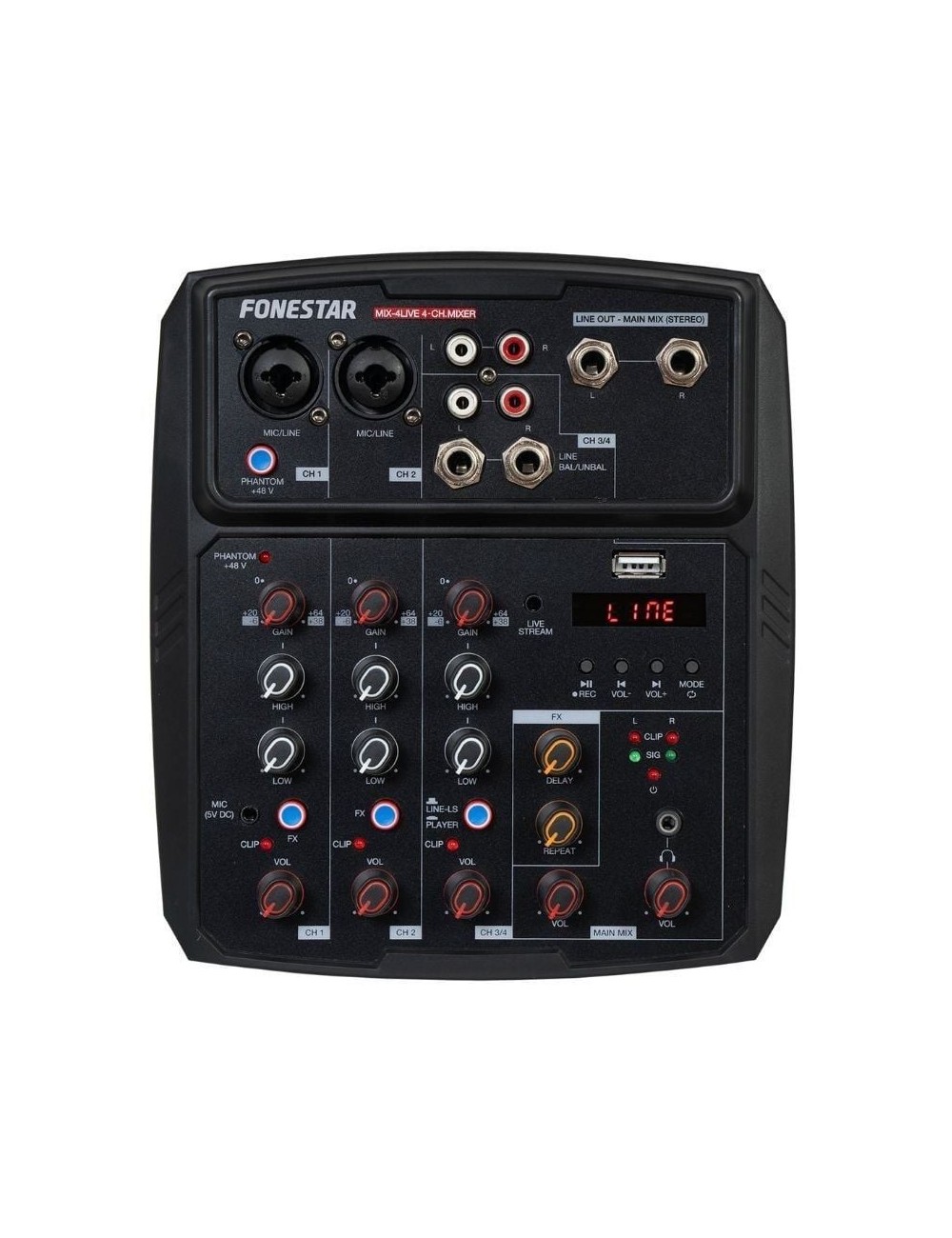 Mesa de Mezclas Fonestar MIX-4LIVE