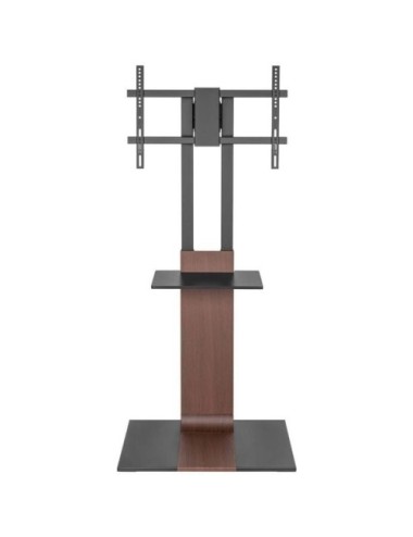 Soporte de Suelo Inclinable/ Giratorio con Bandeja DVD Aisens FT86TSE-401 para TV de 37-86'/ hasta 50kg