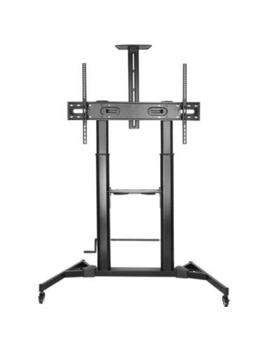 Soporte de Suelo Inclinable con Ruedas y Manivela Aisens FT100TE-171 para TV 60-100'/ hasta 100kg