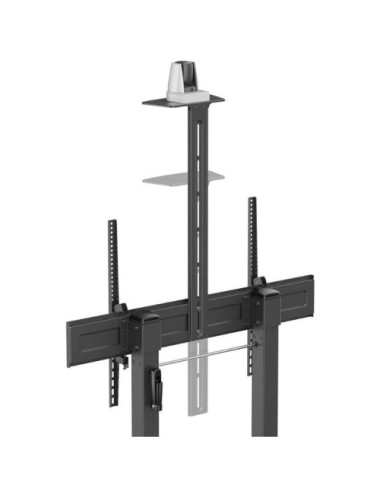 Soporte de Suelo Inclinable con Ruedas y Manivela Aisens FT100TE-403 para TV 60-100'/ hasta 100kg