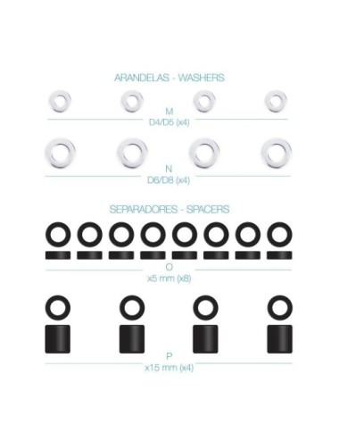 Kit de Montaje Universal TooQ SSK4820 para pantallas con Tornillería