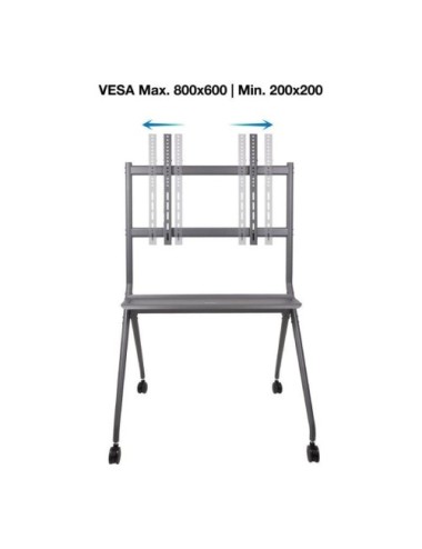 Soporte de Suelo con Ruedas TooQ FS20205M-B para TV de 50-86'/ hasta 120kg