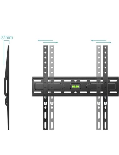 Soporte de Pared Fijo TooQ LP1030F-B para TV de 32-75'/ hasta 45kg