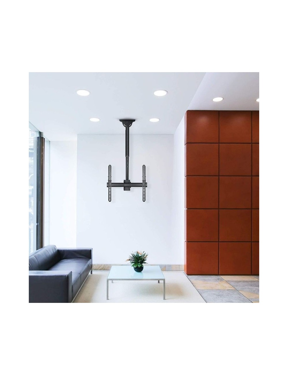 Soporte de Techo Orientable/ Inclinable/ Extensible Tooq LPCE1155TSLI-B para TV de 32-55'/ hasta 50kg