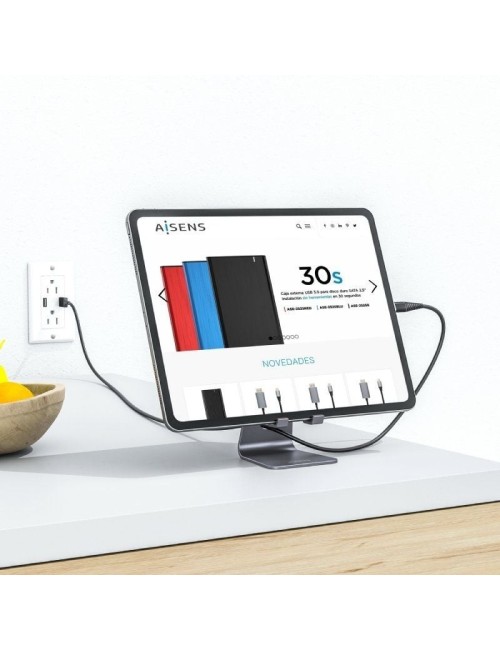 Soporte para Smartphone/Tablet Aisens MS1PM-083/ Gris