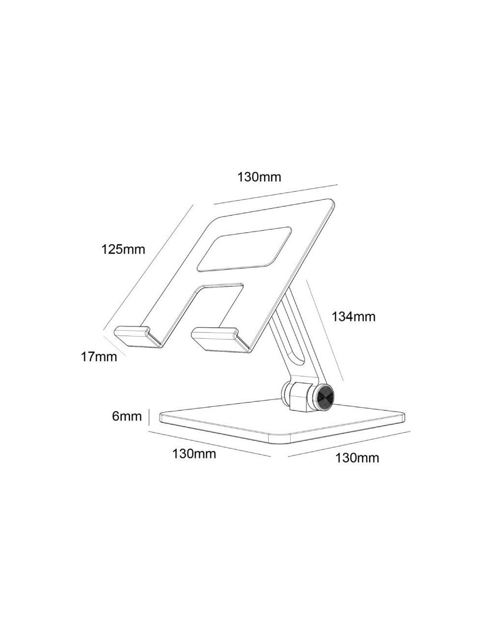 Soporte para Smartphone/Tablet Aisens MS2PXXL-183/ Gris