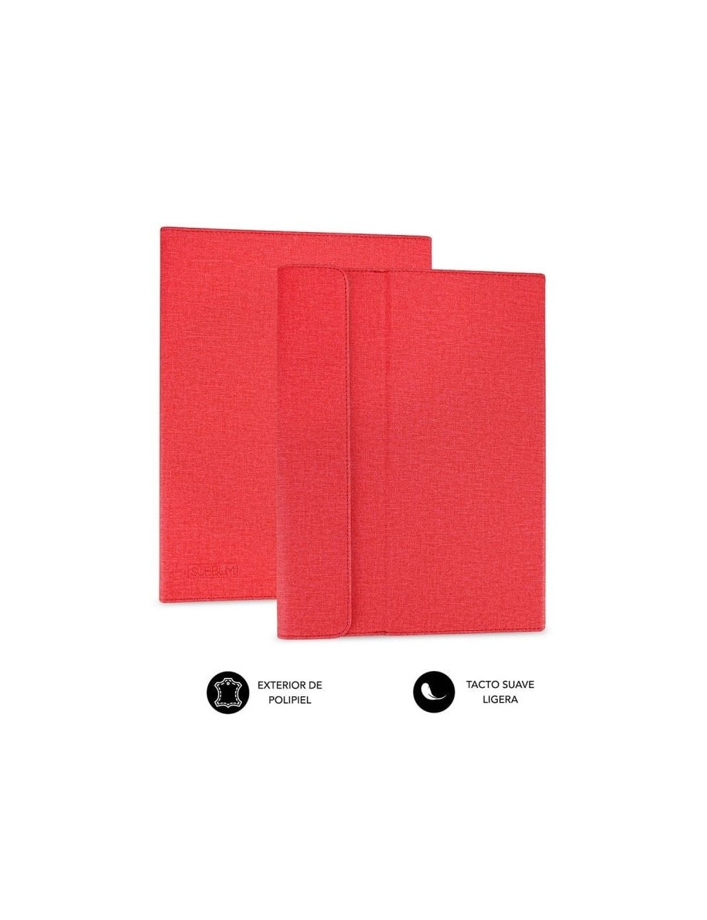 Funda Subblim Clever Stand para Tablets de 9.6'-11'/ Roja