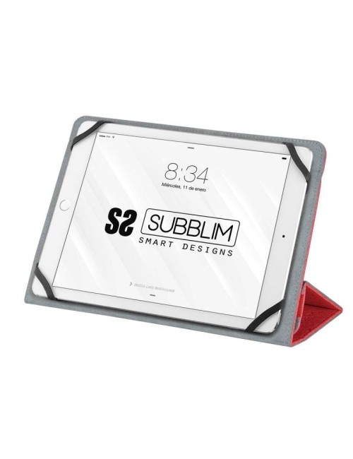 Funda Subblim Clever Stand para Tablets de 9.6'-11'/ Roja