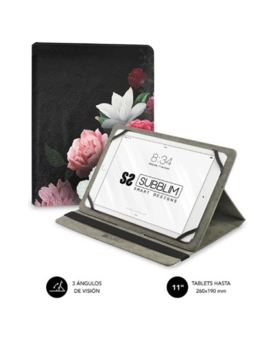 Funda Subblim Trendy Case Rosas para Tablet de 9.6'-11'