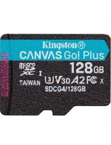 Tarjeta de Memoria Kingston CANVAS Select Plus 128GB microSD XC/ Clase 10/ 200MBs