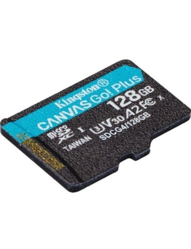 Tarjeta de Memoria Kingston CANVAS Select Plus 128GB microSD XC/ Clase 10/ 200MBs