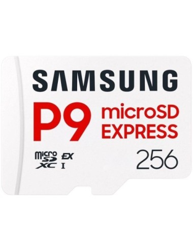 Tarjeta de Memoria Samsung P9 Express 256GB microSD XC/ Clase 10/ 800MBs