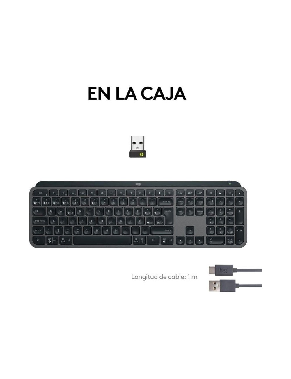 Teclado Inalámbrico por Bluetooth Logitech MX Keys S