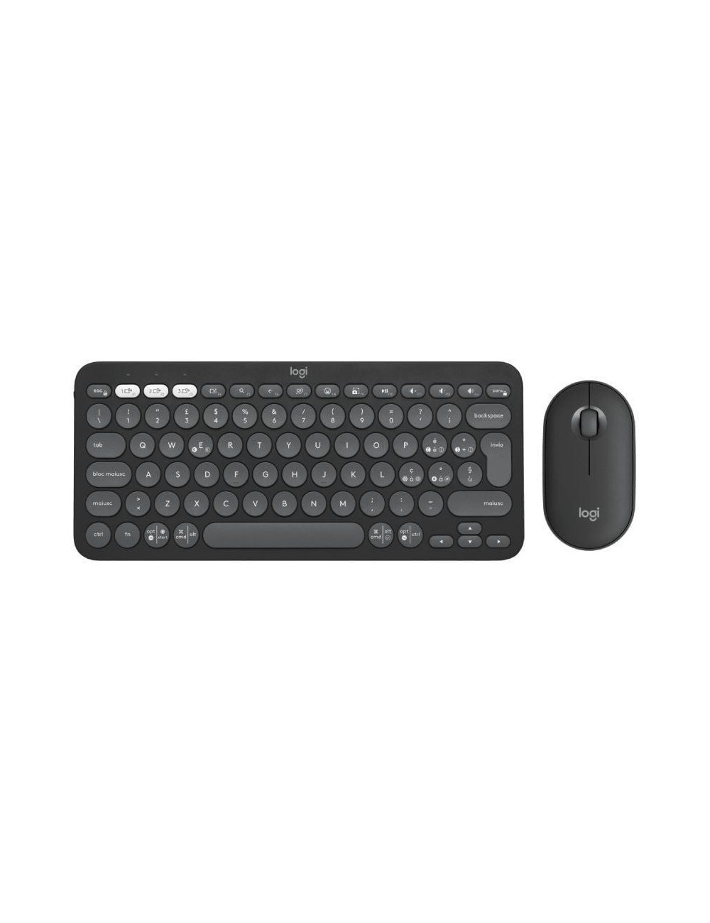 Teclado y Ratón Inalámbricos Logitech Pebble 2 Combo