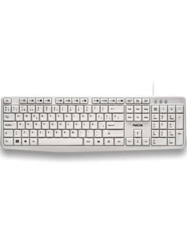 Teclado NGS Heritage HERITAGESPANISH/ Blanco