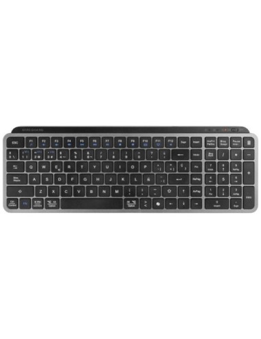 Teclado Compacto Inalámbrico Mars Gaming MK-SILENKEYS/ Negro