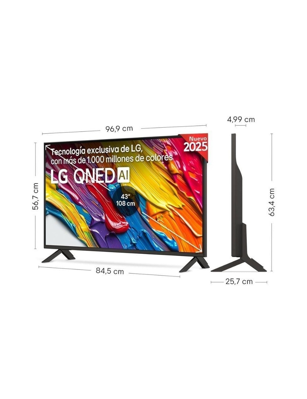 Televisor LG QNED 43QNED84A6C 43'/ Ultra HD 4K/ Smart TV/ WiFi