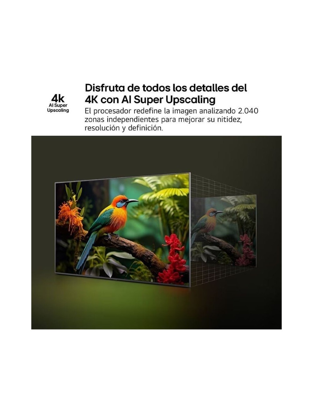 Televisor LG QNED 43QNED84A6C 43'/ Ultra HD 4K/ Smart TV/ WiFi