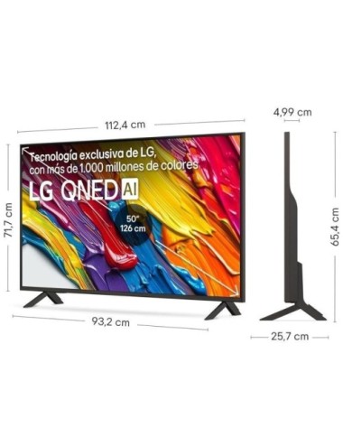 Televisor LG QNED 50QNED84A6C 50'/ Ultra HD 4K/ Smart TV/ WiFi