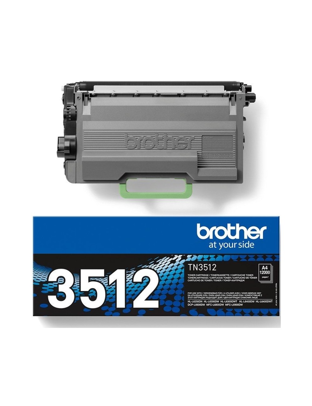 Tóner Original Brother TN-3512/ Negro
