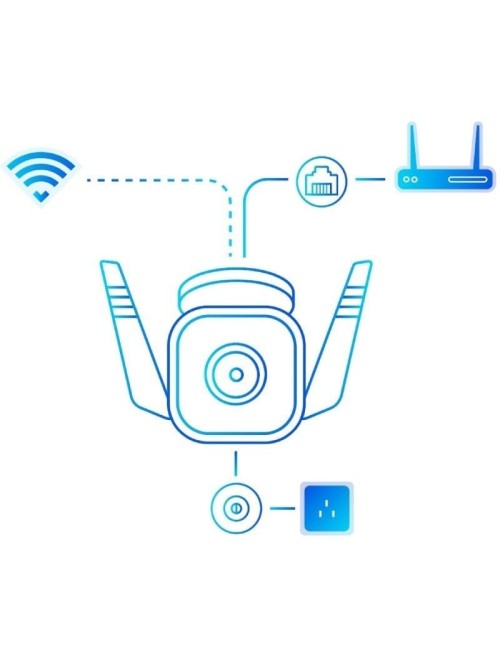 Cámara de Videovigilancia TP-Link Tapo TC65/ Visión Nocturna/ Control desde APP