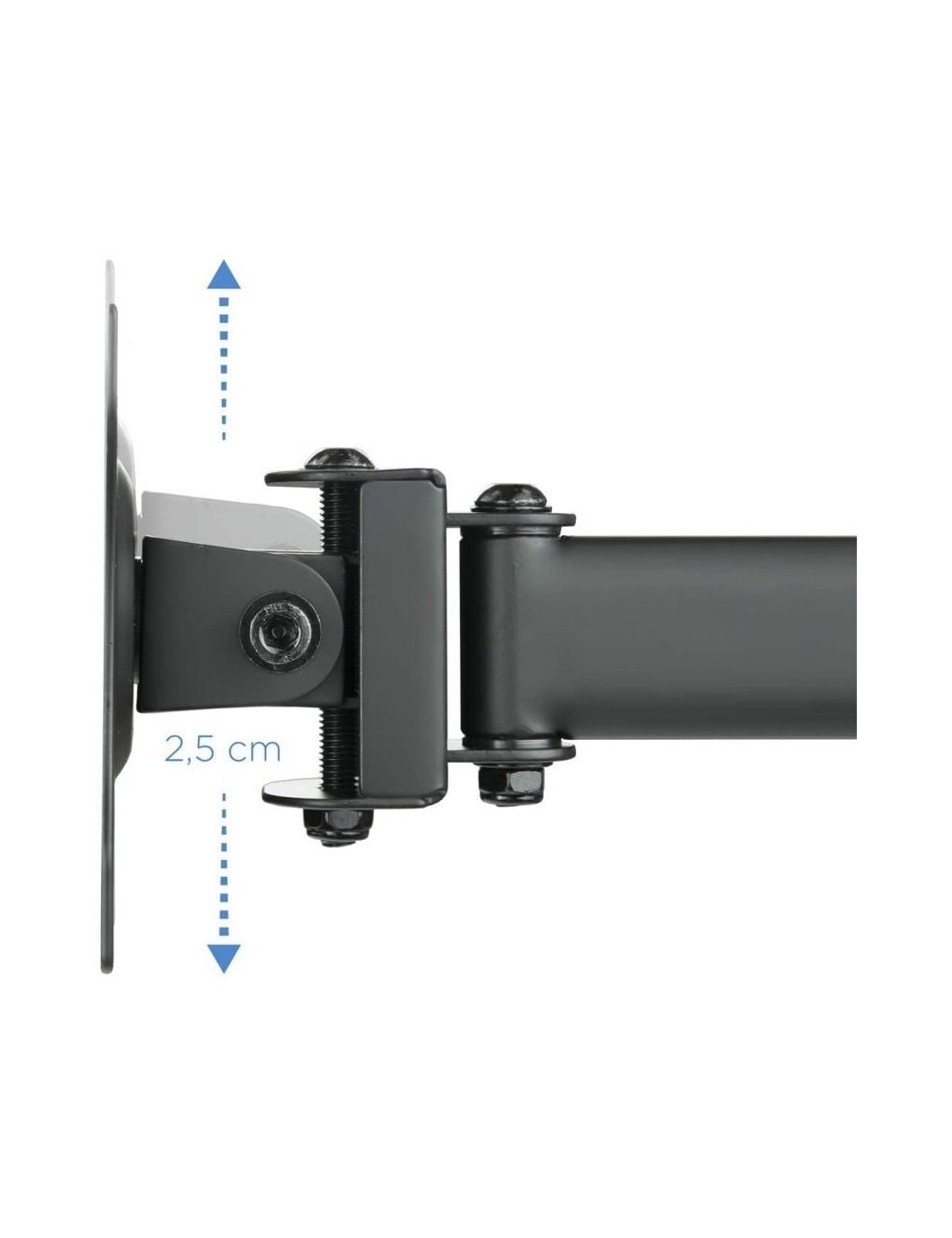 Soporte de Mesa para 3 Monitores TooQ DB1327TN-B/ Giratorio/ Inclinable/ hasta 8kg