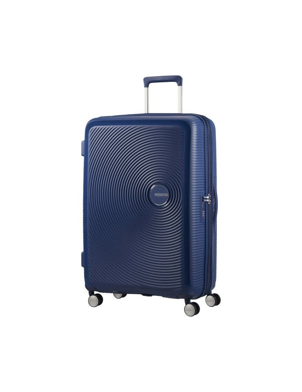 Maleta Grande American Tourister SoundBox Spinner 77cm/ 77x51.5x29.5cm/ 4 Ruedas/ Azul Marino