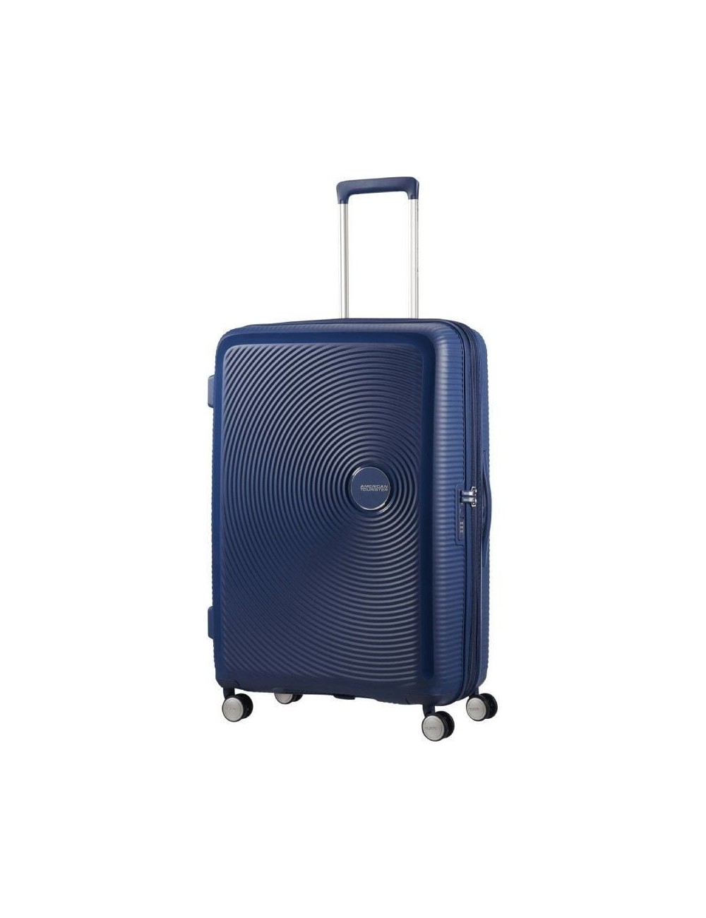 Maleta Grande American Tourister SoundBox Spinner 77cm/ 77x51.5x29.5cm/ 4 Ruedas/ Azul Marino