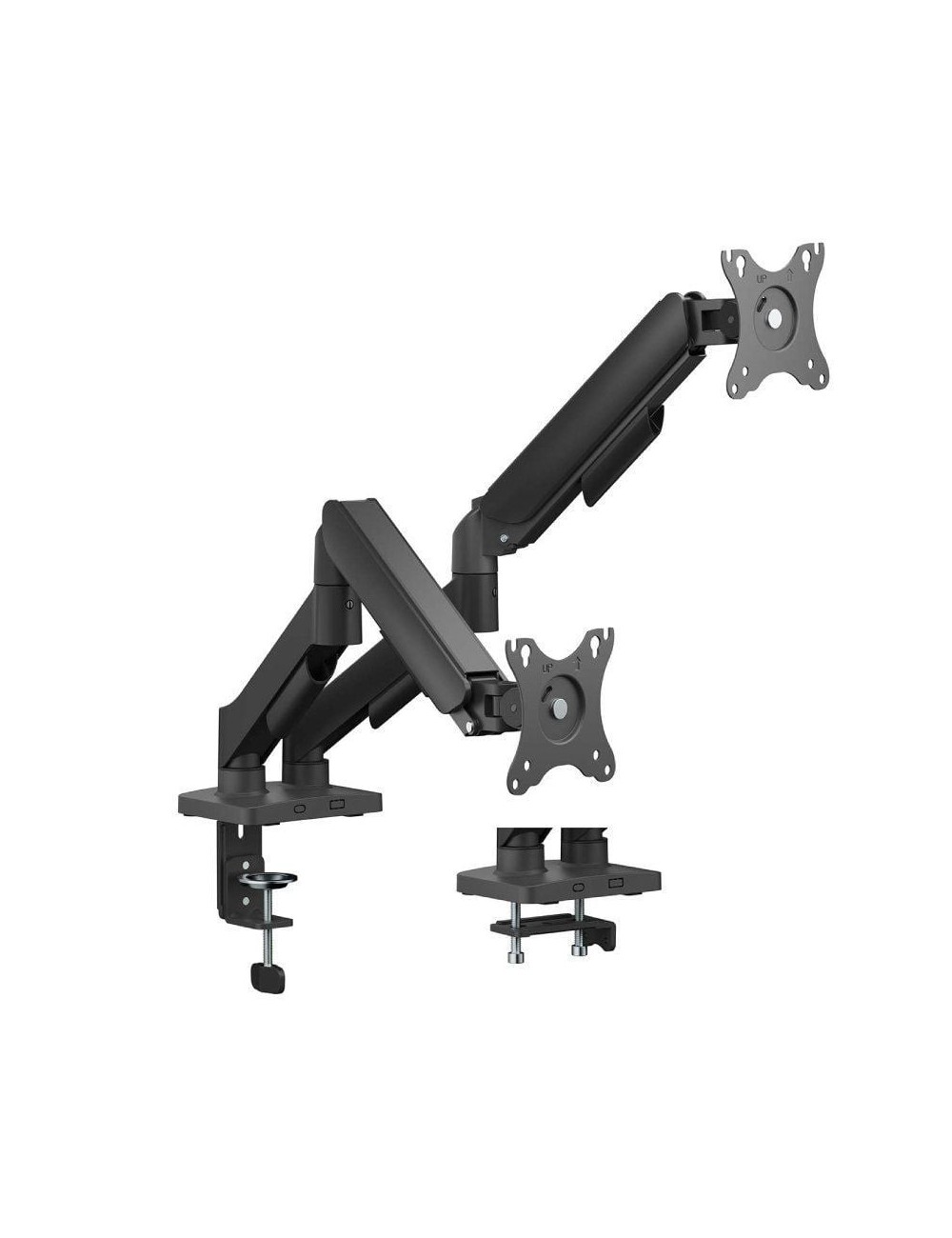 Soporte de Mesa con Contrapeso para 2 Monitores Aisens DT32TSR-357/ Giratorio/ Inclinable/ hasta 9kg