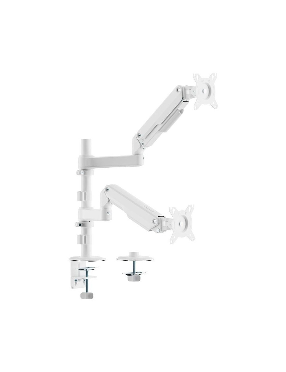 Soporte de Mesa con Contrapeso para 2 Monitores Aisens DT32TSR-441/ Giratorio/ Inclinable/ hasta 9kg