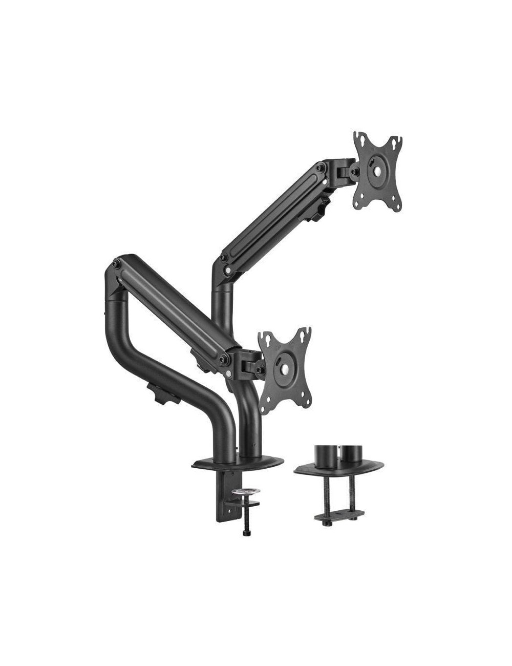 Soporte de Mesa para 2 Monitores Aisens DT32TSR-141/ Giratorio/ Inclinable/ hasta 8kg