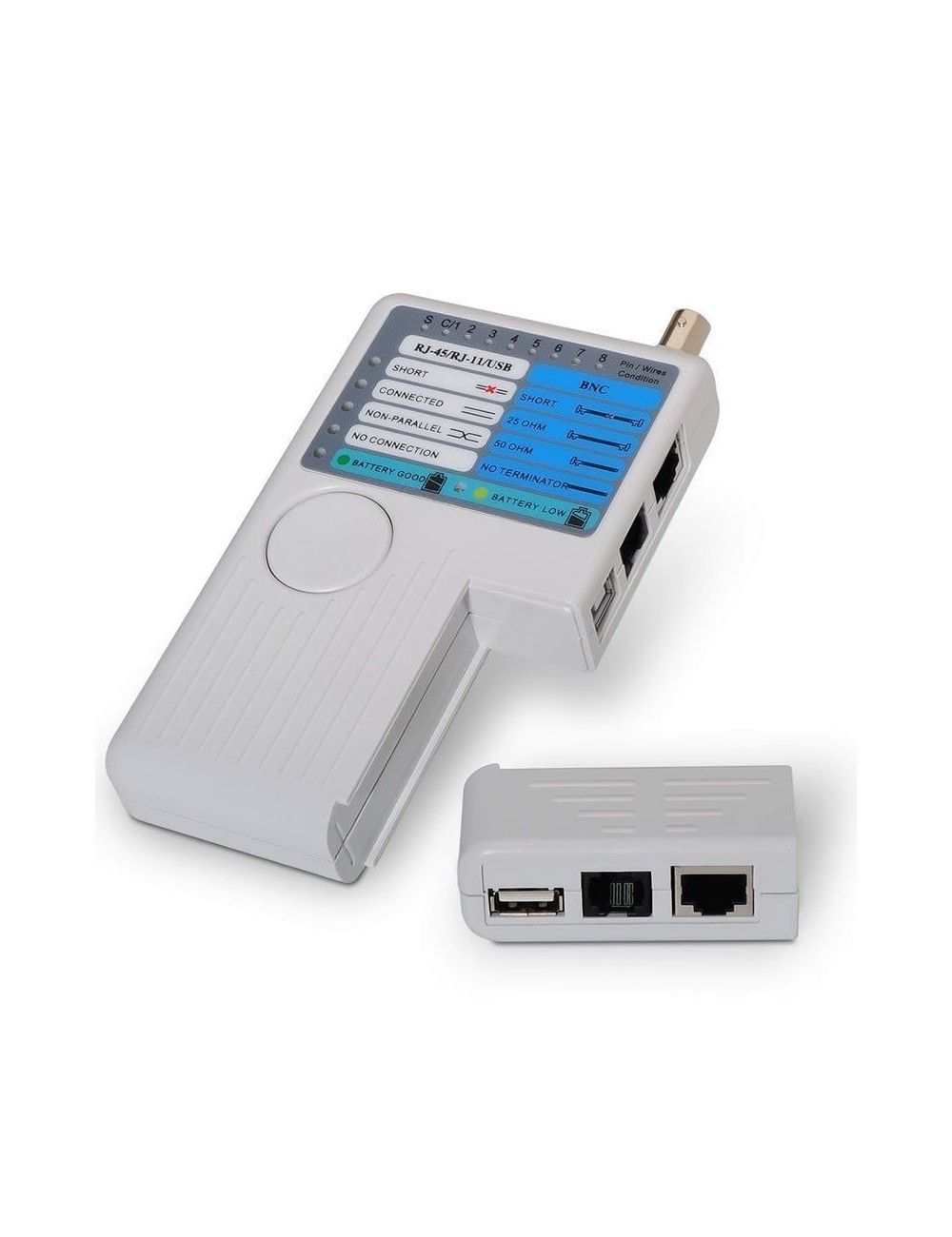 Tester Aisens A142-0313 para RJ11-RJ12-RJ45/ USB/ Coaxial