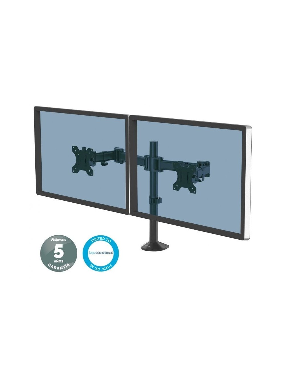 Soporte de Mesa para 2 Monitores Fellowes 8502601/ hasta 8kg