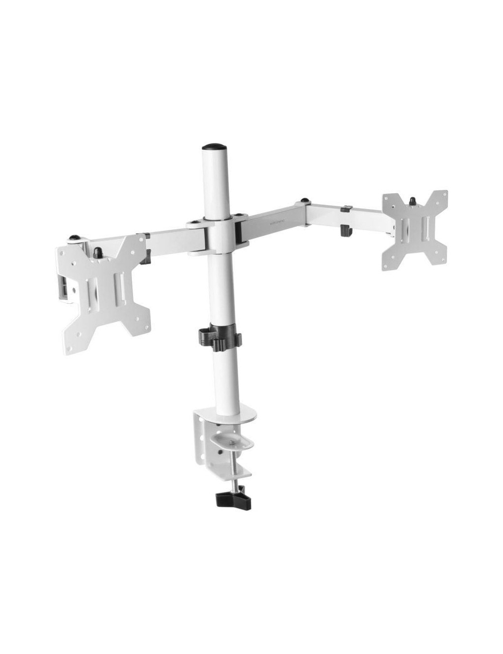 Soporte de Mesa para 2 Monitores Mars Gaming MARM2/ Giratorio/ Inclinable/ hasta 8kg