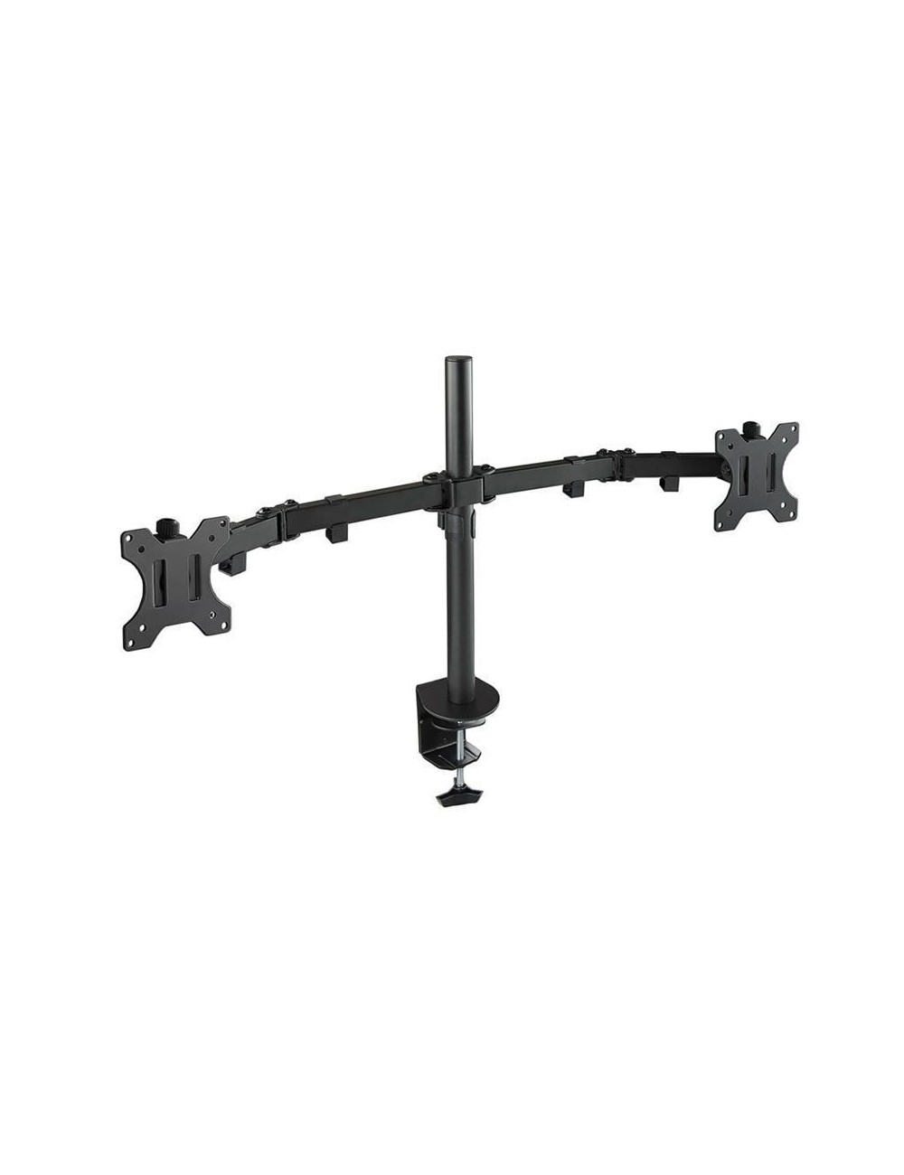 Soporte de Mesa para 2 Monitores TooQ DB1232TN-B/ Giratorio/ Inclinable/ hasta 8kg