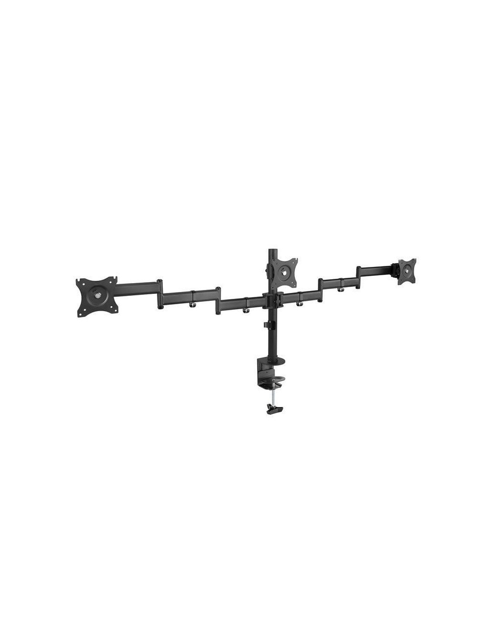 Soporte de Mesa para 3 Monitores TooQ DB1327TN-B/ Giratorio/ Inclinable/ hasta 8kg