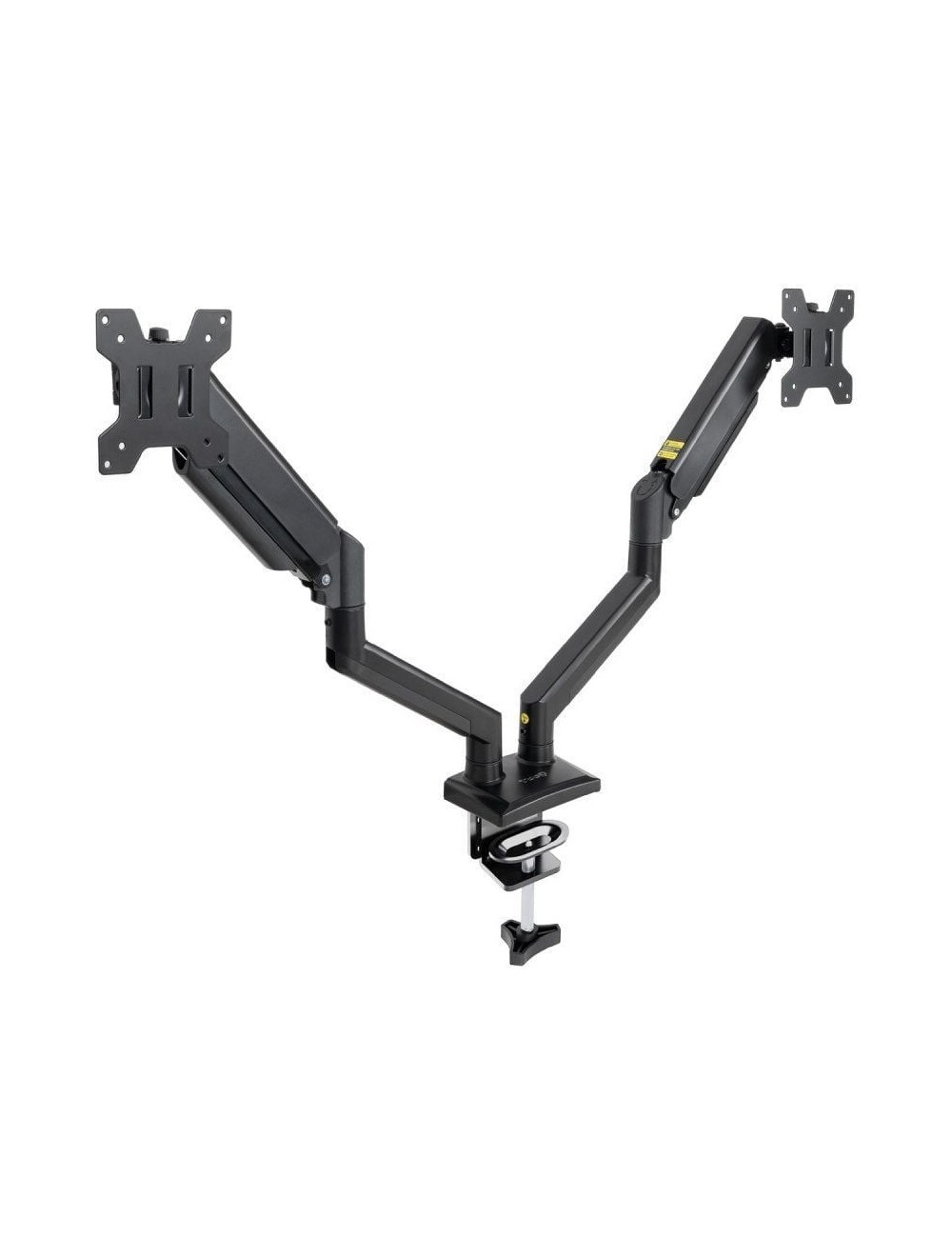 Soporte de Mesa para 2 Monitores TooQ DB1434TNR-B/ Giratorio/ Inclinable/ hasta 10kg