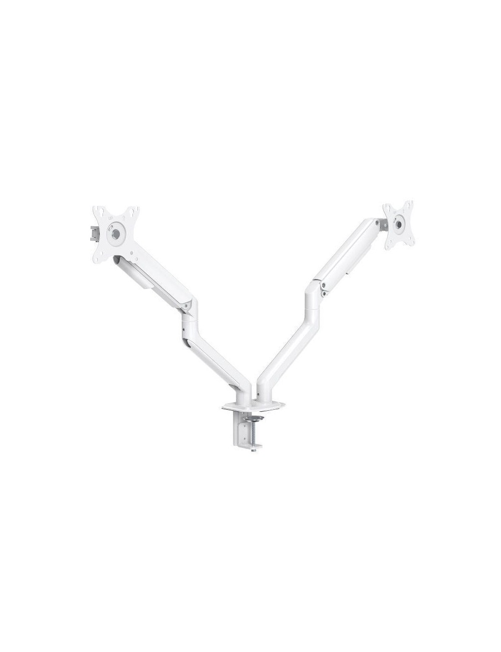 Soporte de Mesa para 2 Monitores TooQ DB4132TNR-W/ Giratorio/ Inclinable/ hasta 9kg