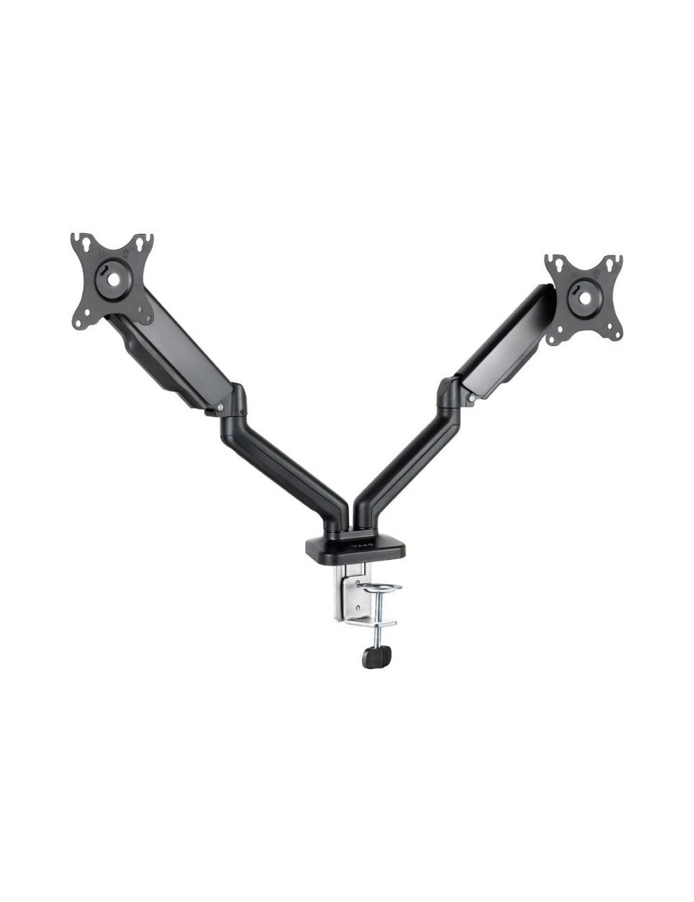 Soporte de Mesa para 2 Monitores TooQ DB5132TNR-B/ Giratorio/ Inclinable/ hasta 9kg