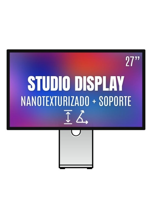 Apple Studio Display 27'/ Cristal Nano texturizado/ Soporte con altura e inclinación ajustable