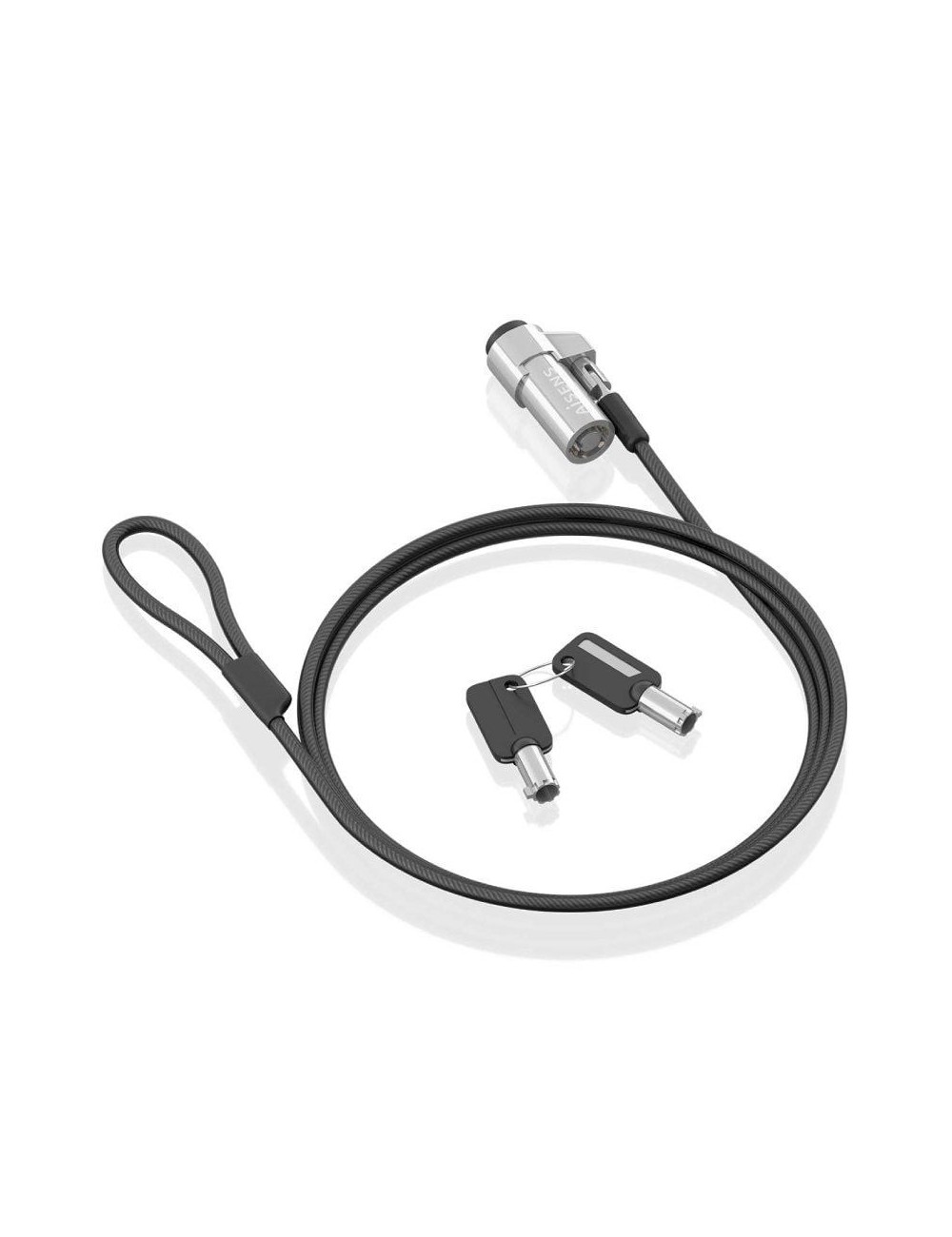 Cable de Seguridad Tipo NANO para Portátiles Aisens ASLK-D45K06-BK/ 1.5m