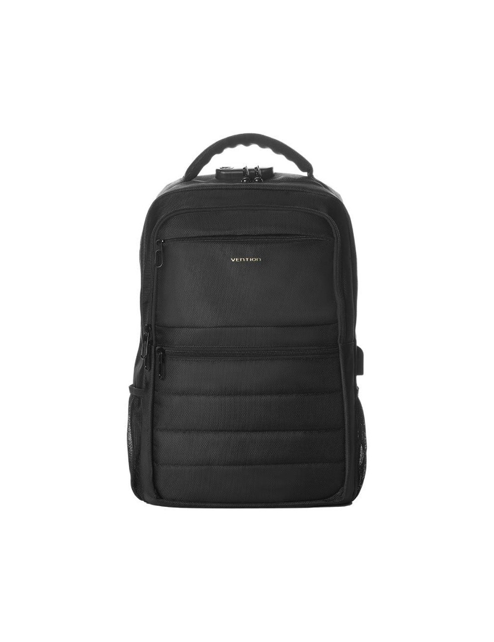 Mochila Vention KRKB0 para Portátiles hasta 17'/ 20L/ Impermeable/ Puerto USB/ Antirrobo/ Negra