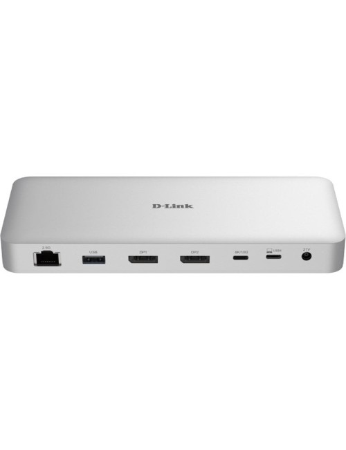 Docking USB Tipo-C 4.0 D-Link DUF-901/E/ 3xUSB/ 3xUSB Tipo-C/ 2xDisplayPort/ 1xRJ45/ 1xUSB Tipo-C PD/ Blanco