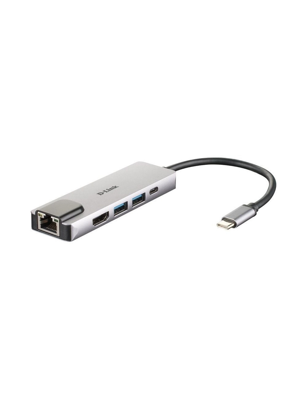 Docking USB Tipo-C D-Link DUB-M520/ 2xUSB/ 1xUSB Tipo-C/ 1xHDMI 4K/ 1xRJ45/ 1xThunderbolt/ Gris