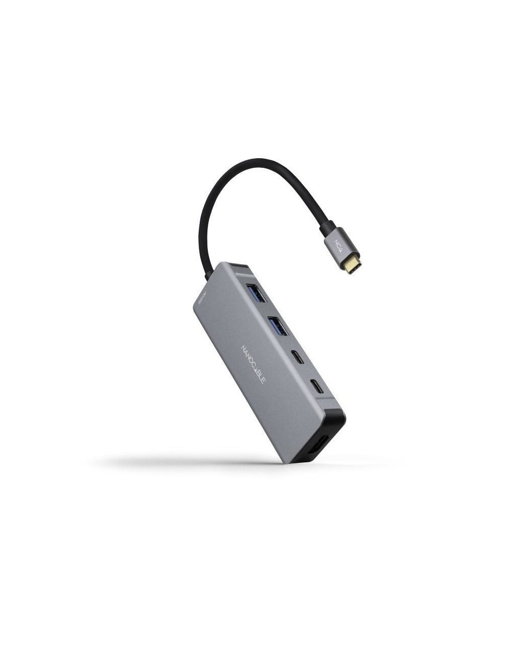 Docking Tipo-C Nanocable 10.16.1006/ 2xUSB/ 1xHDMI 4K/ 2xUSB Tipo-C/ 1xUSB Tipo-C PD/ Gris