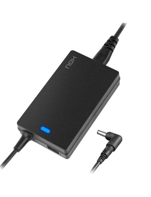 Cargador de Portátil Nox 65W/ 65W/ 1xUSB/ Automático/ 10 Conectores/ Voltaje 15-20V