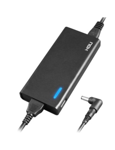 Cargador de Portátil Nox NXPWR90NB/ 1xUSB/ 90W/ Automático/ 10 Conectores/ Voltaje 15-20V